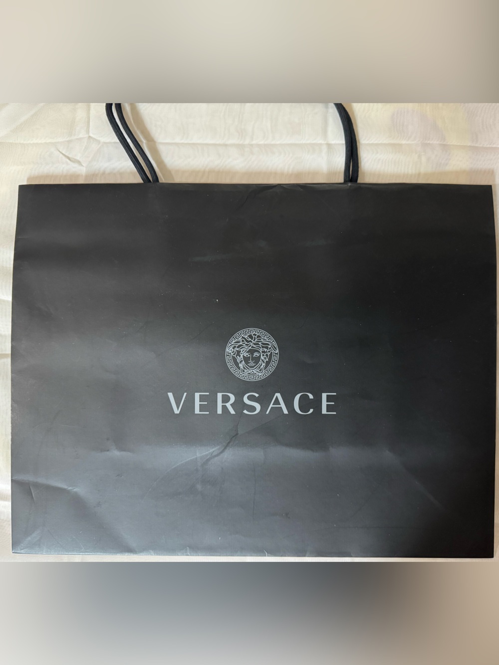 Versace Black 💯% Authentic Iconic Medusa Logo Brand Shopping Gift Bag